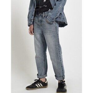 New One Teaspoon Awesome Baggies Jeans Girls 4-5 Storm Buoy Denim Pants